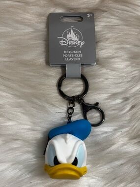 2024 DISNEY PARKS Donald Duck
Angry Face 3D Head Flair Keychain Bag
Charm New